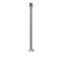 Elegance Crown Top Fixed Base Stanchion - Satin Stainless