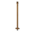 Elegance Crown Top Removable Base Stanchion - Polished Brass