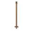 Elegance Crown Top Removable Base Stanchion - Satin Brass