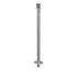 Elegance Crown Top Removable Base Stanchion - Satin Stainless