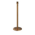 Elegance Crown Top Profile Base Stanchion - Polished Brass