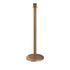 Elegance Crown Top Profile Base Stanchion - Satin Brass