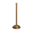 Elegance Flat Top Dome Base Stanchion - Polished Brass