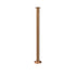 Elegance Flat Top Fixed Base Stanchion - Satin Brass