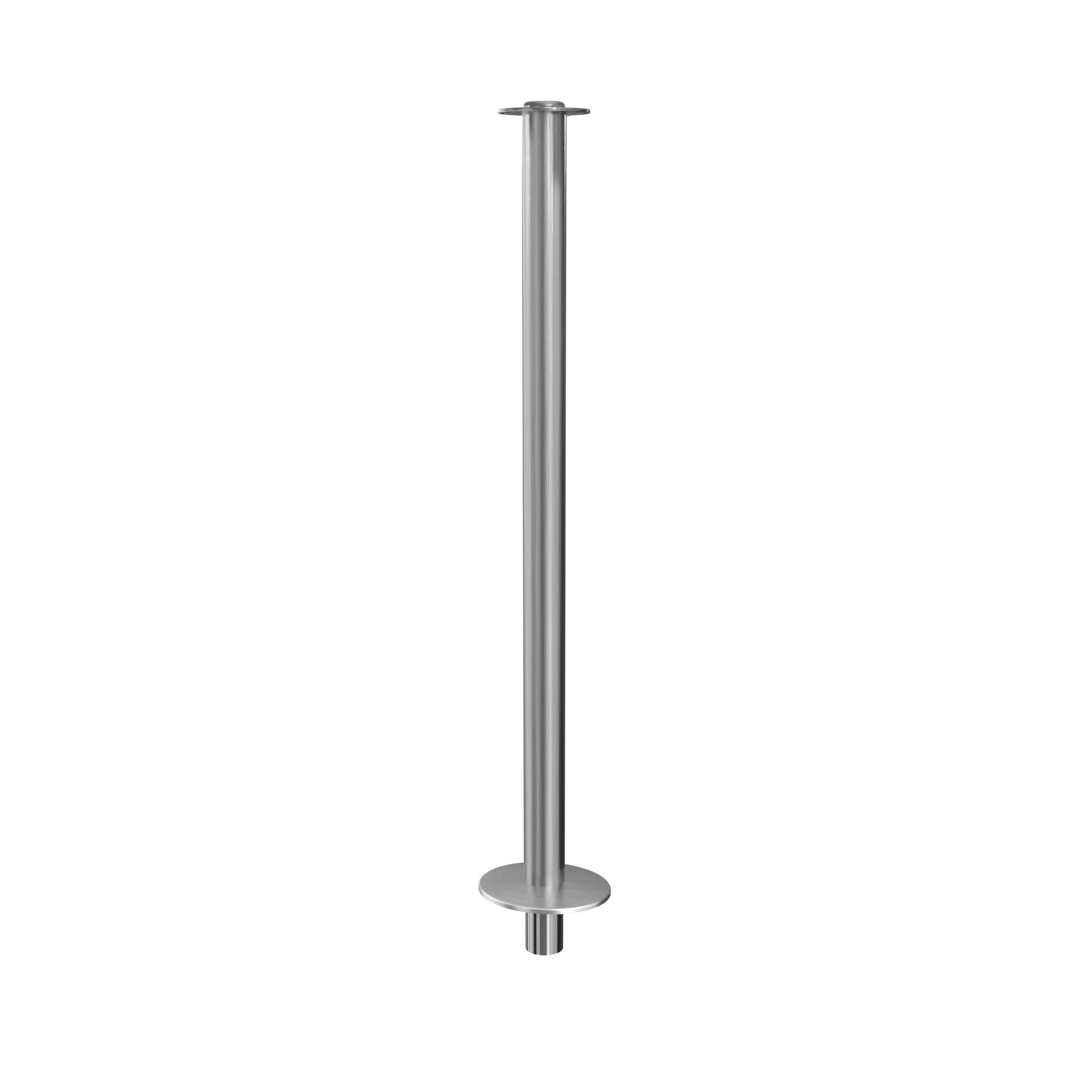 Elegance Flat Top Removable Base Stanchion - Satin Stainless