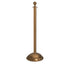 Ball Top Dome Base RopeMaster Stanchion - Polished Brass