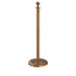 Ball Top Sloped Base RopeMaster Stanchion - Polished Brass