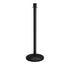 Crown Top Sloped Base RopeMaster Stanchion - Black