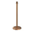 Crown Top Sloped Base RopeMaster Stanchion - Satin Brass