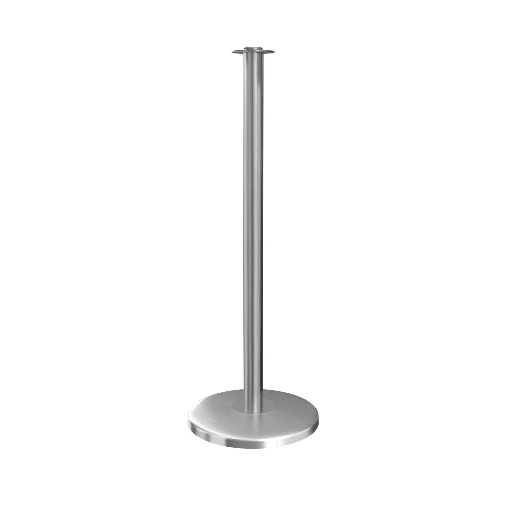 Flat Top Sloped Base RopeMaster Stanchion - Satin Stainless