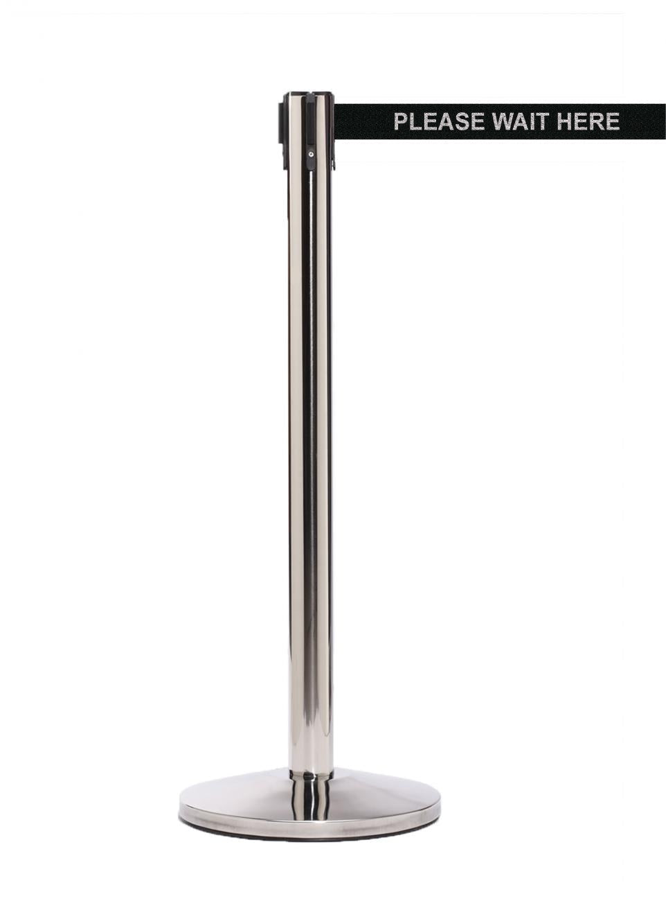 QueueMaster 550 – Polished Stainless / Black PLEASE WAIT HERE