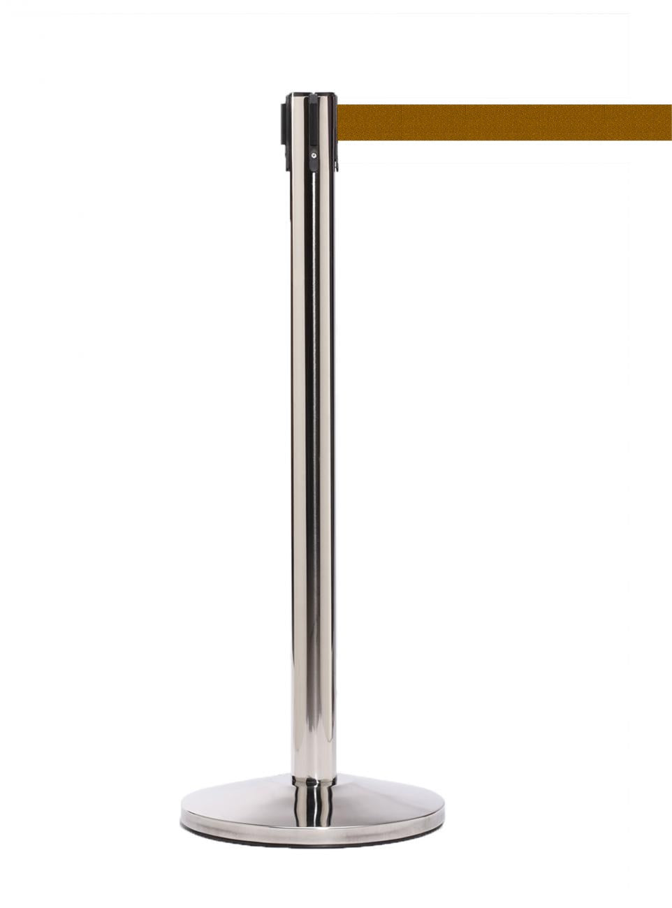 QueueMaster 550 – Polished Stainless / Brown