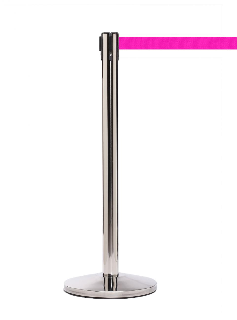 QueueMaster 550 – Polished Stainless / Fluorescent Pink
