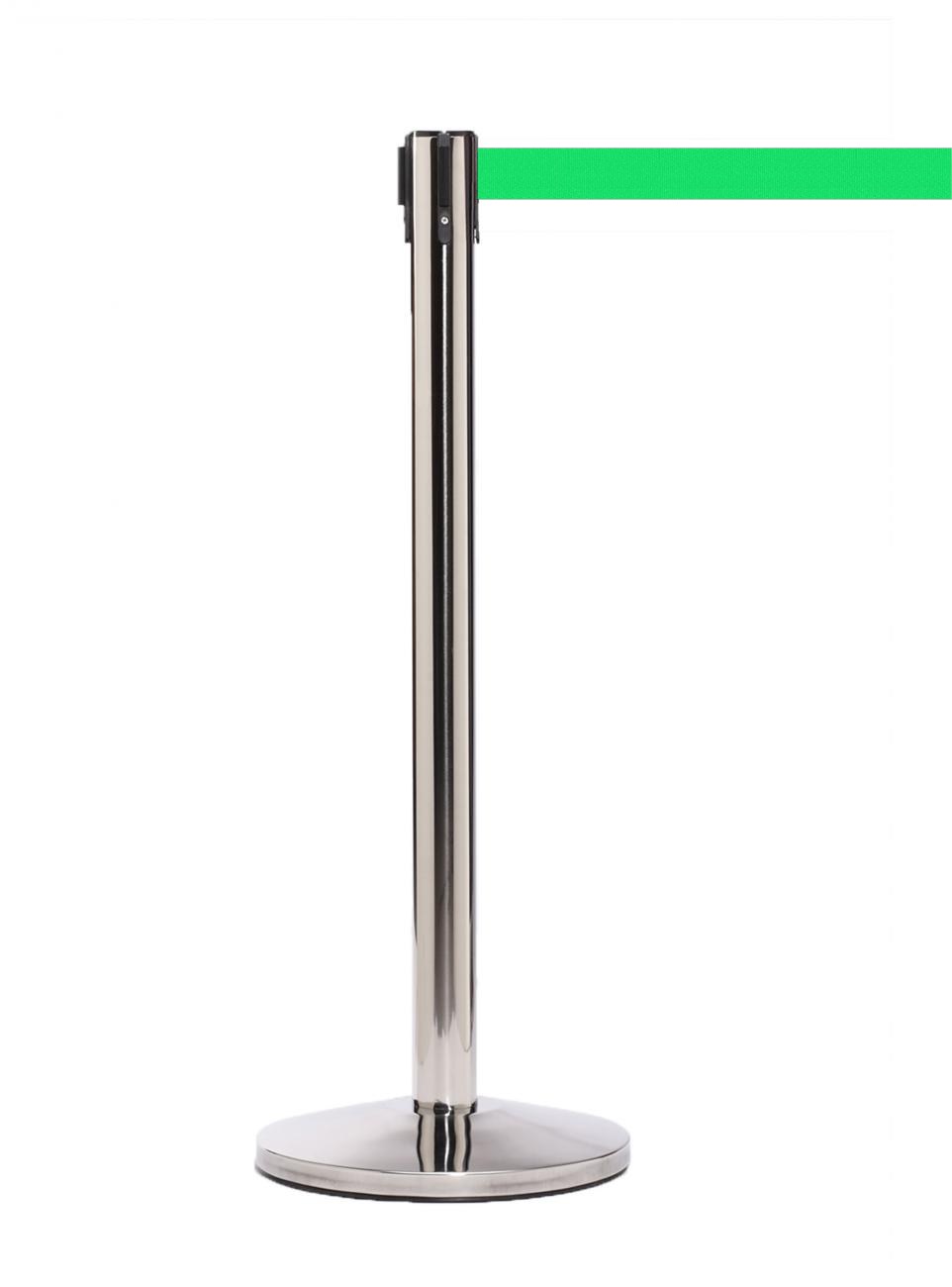 QueueMaster 550 – Polished Stainless / Light Green
