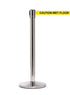 QueueMaster 550 – Polished Stainless / Yellow CAUTION-WET FLOOR