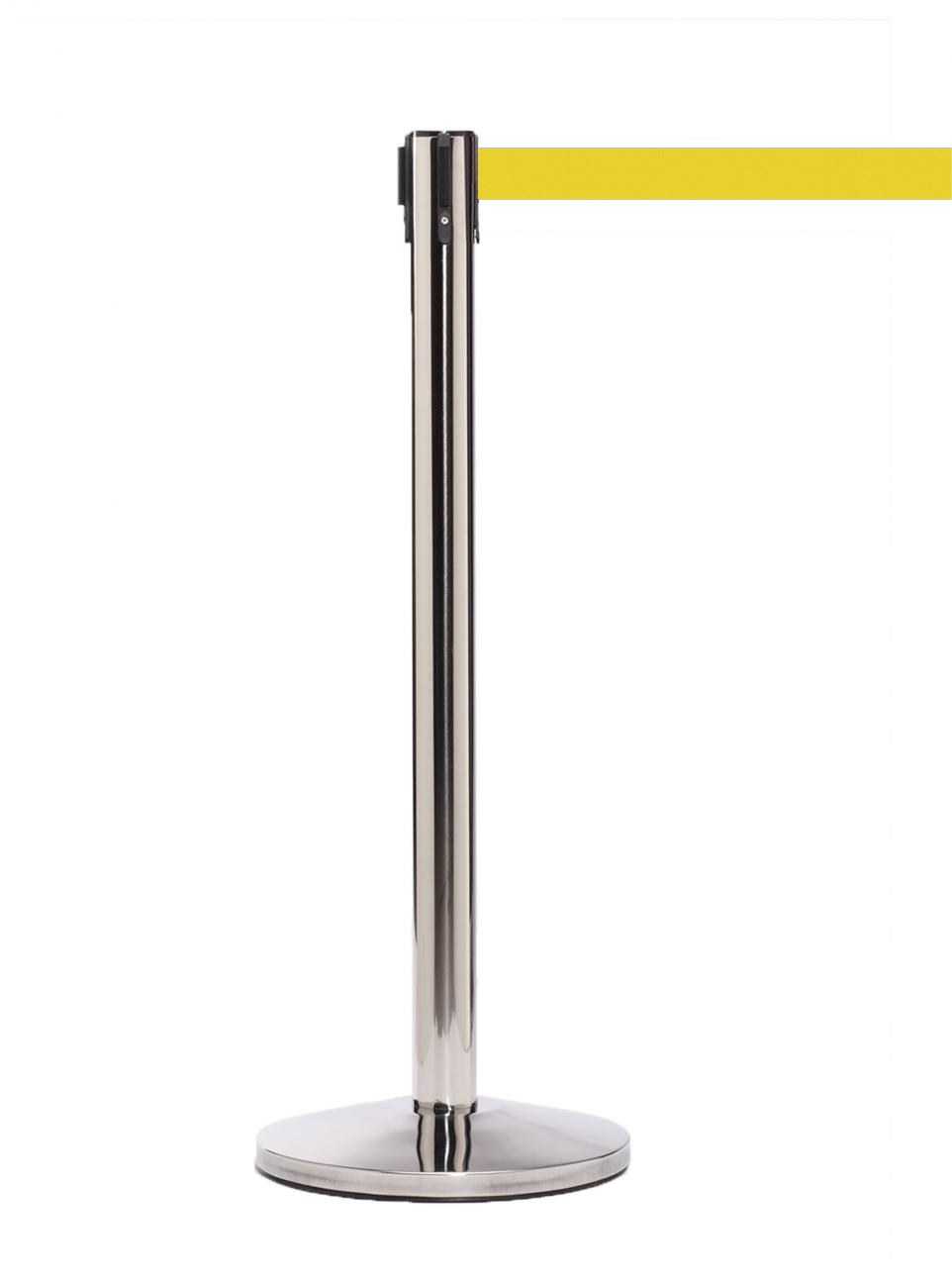 QueueMaster 550 – Polished Stainless / Yellow