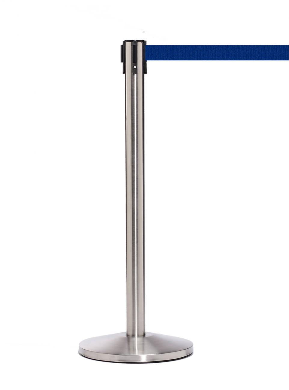 QueueMaster 550 – Satin Stainless / Dark Blue