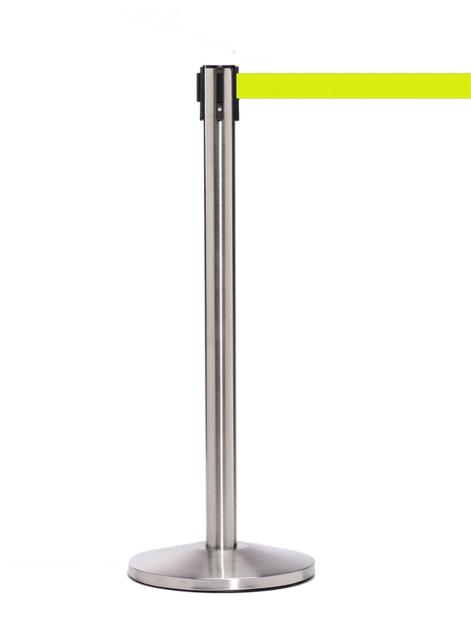 QueueMaster 550 – Satin Stainless / Fluorescent Yellow