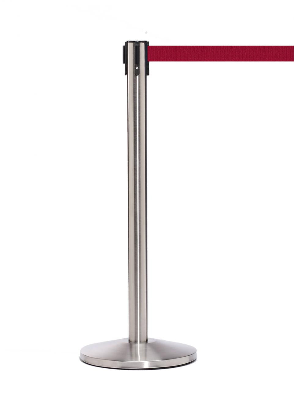 QueueMaster 550 – Satin Stainless / Maroon