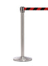 QueueMaster 550 – Satin Stainless / Red/Black Diagonal