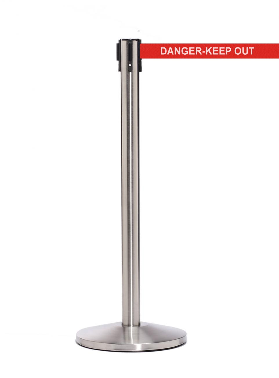 QueueMaster 550 – Satin Stainless / Red DANGER-KEEP OUT