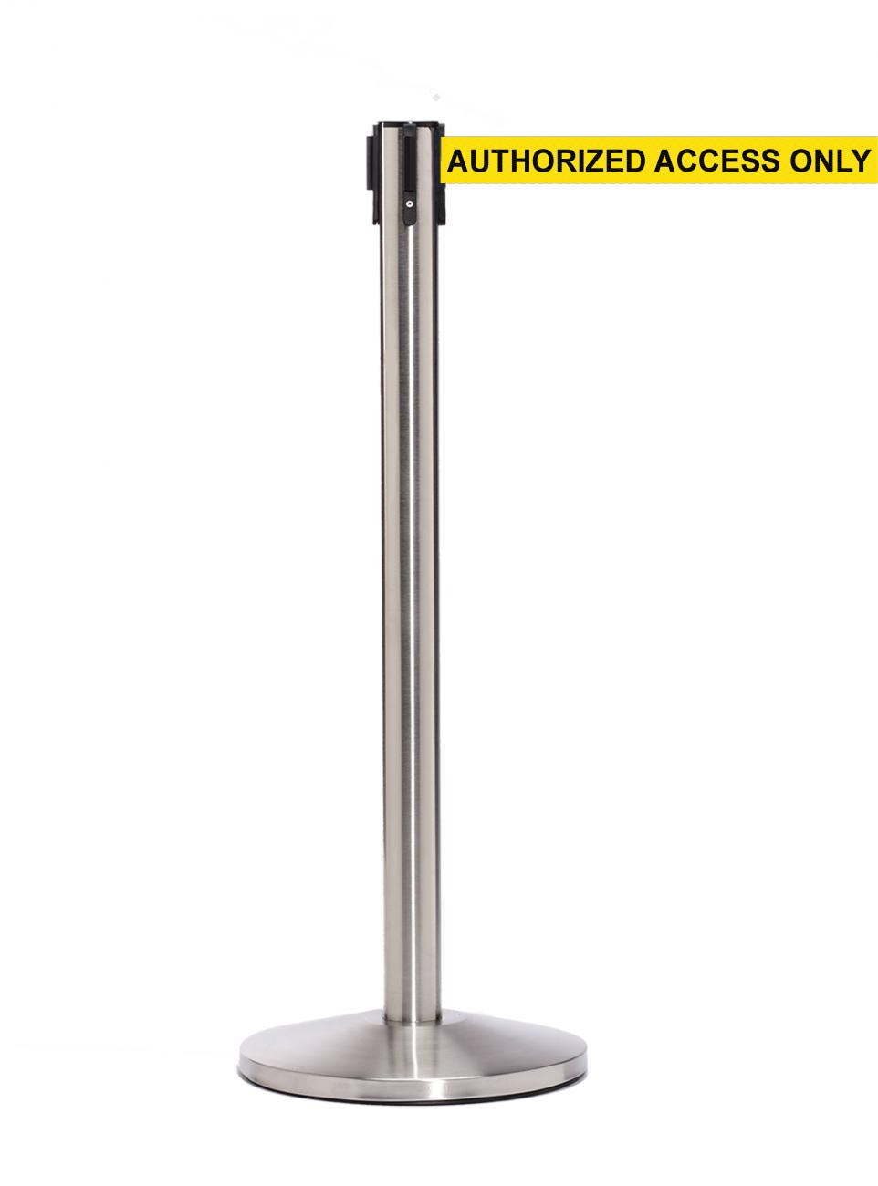 QueueMaster 550 – Satin Stainless / Yellow AUTHORIZED ACCESS ONLY