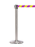 QueueMaster 550 – Satin Stainless / Yellow/Magenta Diagonal