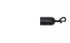 Crowd Control Barrier Stanchions 1.5" Rope Snap End – Black