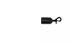 Crowd Control Barrier Stanchions 1" Rope Slide Snap End – Black