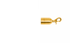 Crowd Control Barrier Stanchions 1" Rope Slide Snap End – Satin Brass