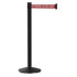 Retracta-Belt® 300 Series Black Aluminum Crowd Control Stanchion