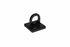 Crowd Control Barrier Stanchions Wall Plate Medium for 1 or 2 Rope Hoo – Black