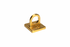 Crowd Control Barrier Stanchions Wall Plate Medium for 1 or 2 Rope Hoo – Satin Brass