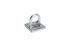 Crowd Control Barrier Stanchions Wall Plate Medium for 1 or 2 Rope Hoo – Satin Chrome