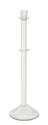 Portable Post and Rope Stanchion | Lavi - LW - Lavi White - 12" Rounded · Double-line (ADA)