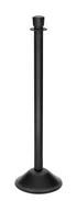 Portable Post and Rope Stanchion | Lavi - WB - Wrinkle Black - 12" Rounded · Single line