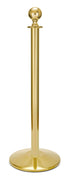 Portable Post and Rope Stanchion | Lavi - PB - Polished Brass - 14" Sloped · Single line