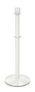 Portable Post and Rope Stanchion | Lavi - LW - Lavi White - 14" Sloped · Double-line (ADA)