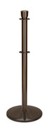 Portable Post and Rope Stanchion | Lavi - SB - Statuary Bronze - 14" Sloped · Double-line (ADA)