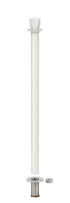 Removable Post and Rope Stanchion | Lavi - LW - Lavi White - 545 - Satin Floor Socket · Single line