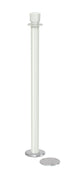 Magnetic Post and Rope Stanchion | Lavi - LW - Lavi White - 5.5" Carpet Magnetic · Single line