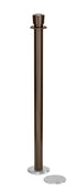 Magnetic Post and Rope Stanchion | Lavi - SB - Statuary Bronze - 5.5" Carpet Magnetic · Single line