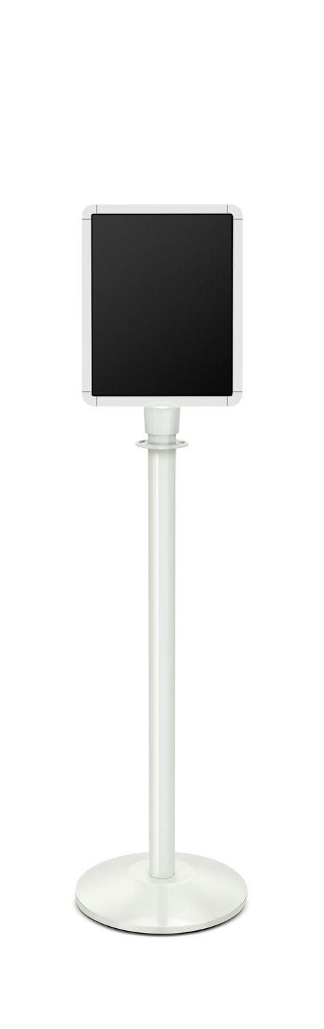 Portable Traditional Sign Stand | Lavi - LW - Lavi White - 11 x 14 · Vertical · Slotted