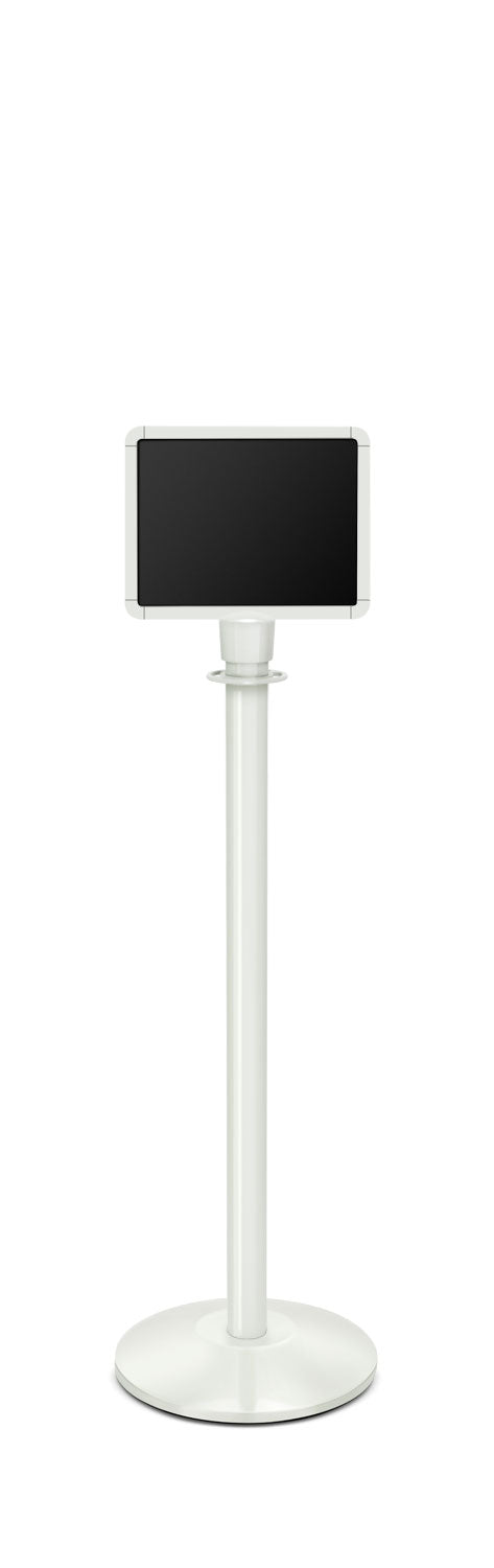 Portable Traditional Sign Stand | Lavi - LW - Lavi White - 8.5 x 11 · Horizontal · Slotted