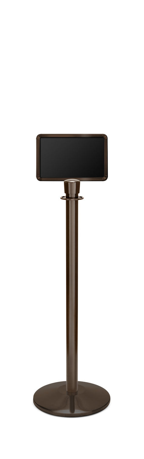 Portable Traditional Sign Stand | Lavi - SB - Statuary Bronze - 7 x 11 · Horizontal · Closed frame