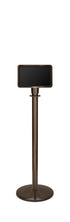 Portable Traditional Sign Stand | Lavi - SB - Statuary Bronze - 7 x 11 · Horizontal · Slotted