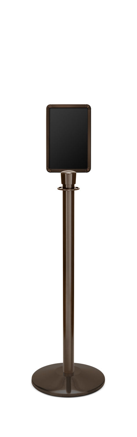 Portable Traditional Sign Stand | Lavi - SB - Statuary Bronze - 7 x 11 · Vertical · Closed frame