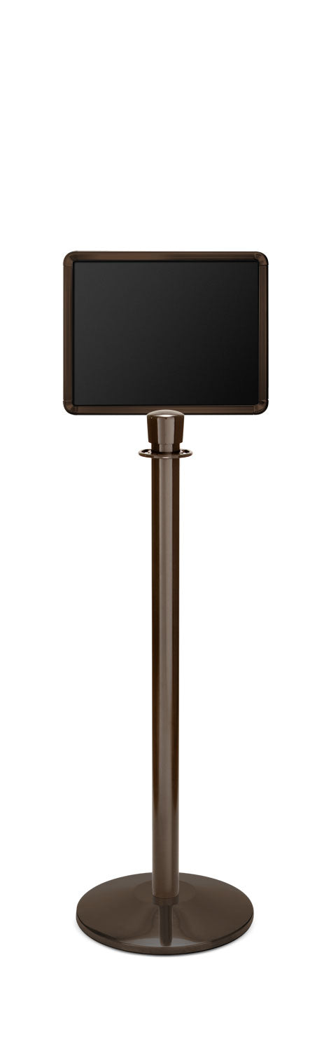 Portable Traditional Sign Stand | Lavi - SB - Statuary Bronze - 11 x 14 · Horizontal · Closed frame