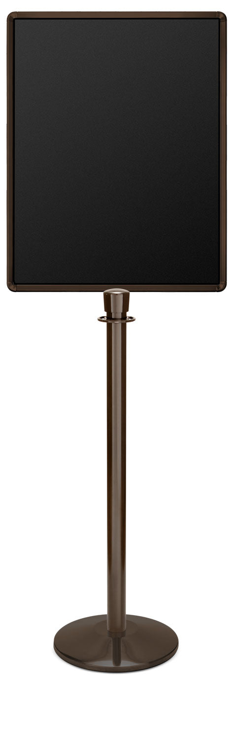 Portable Traditional Sign Stand | Lavi - SB - Statuary Bronze - 22 x 28 · Vertical · Closed frame