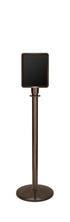 Portable Traditional Sign Stand | Lavi - SB - Statuary Bronze - 8.5 x 11 · Vertical · Closed frame